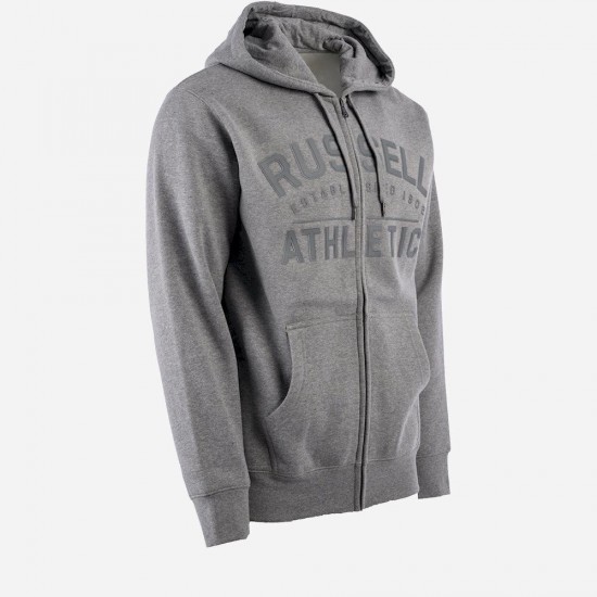 RUSSELL ZIP HOODY SWEAT A24-020-2 090 ΓΚΡΙ