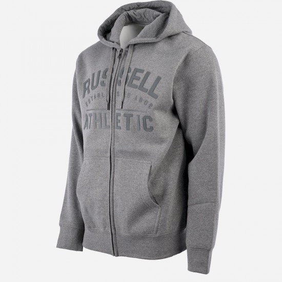 RUSSELL ZIP HOODY SWEAT A24-020-2 090 ΓΚΡΙ