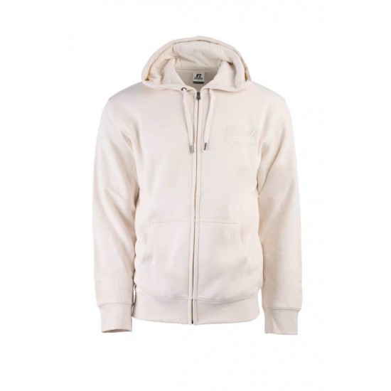 RUSSELL ZIP THROUGH HOODY A24-038-2 526 ΕΚΡΟΥ