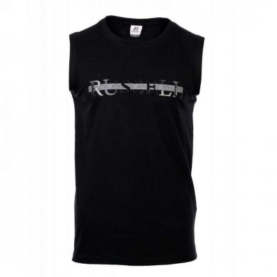 RUSSELL SLEEVELESS SHIRT A25-052-1 099 ΜΑΥΡΟ 