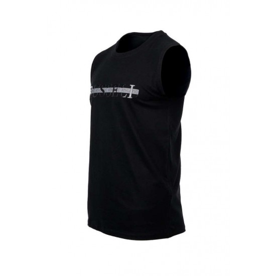 RUSSELL SLEEVELESS SHIRT A25-052-1 099 ΜΑΥΡΟ 