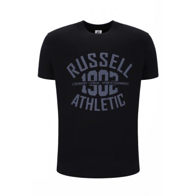 RUSSELL REA CREWNECK T SHIRT A4020-1 099 ΜΑΥΡΟ