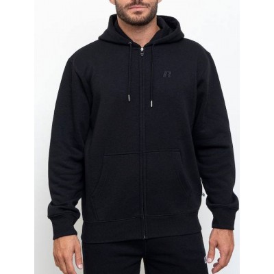 RUSSELL ZIP THROUGH HOODY A24-005-2 099 ΜΑΥΡΟ