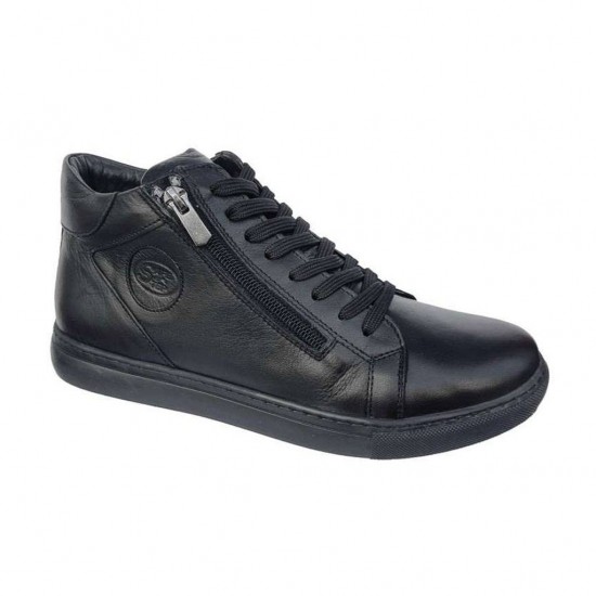 SAFE STEP ΜΠΟΤΑΚΙΑ LEATHER KA40801 ΜΑΥΡΟ SAFE STEP ΜΠΟΤΑΚΙΑ LEATHER KA40801 ΜΑΥΡΟ