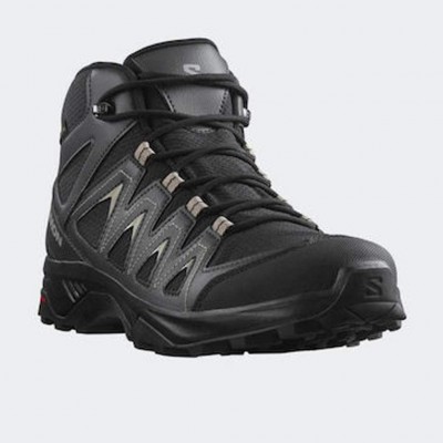 SALOMON X BRAZE MID GTX GORE-TEX 471748 ΜΑΥΡΟ ΜΠΕΖ