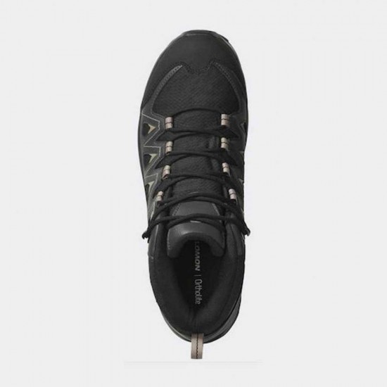 SALOMON X BRAZE MID GTX GORE-TEX 471748 ΜΑΥΡΟ ΜΠΕΖ