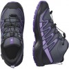 SALOMON JR XA PRO V8 MID WP 478573 ΓΚΡΙ ΜΩΒ
