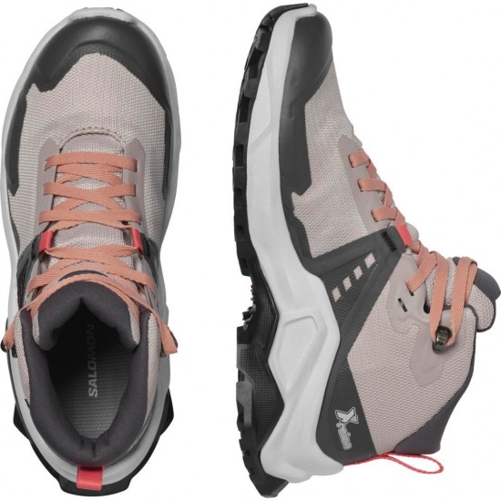 SALOMON X RAISE MID GTX J L4707150 ΡΟΖ ΚΑΦΕ