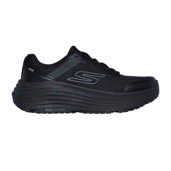 SKECHERS ENGINEERED MESH LACE UP 129470 BBK ΜΑΥΡΟ
