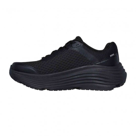 SKECHERS ENGINEERED MESH LACE UP 129470 BBK ΜΑΥΡΟ