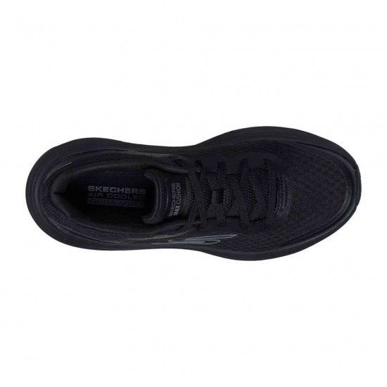 SKECHERS ENGINEERED MESH LACE UP 129470 BBK ΜΑΥΡΟ