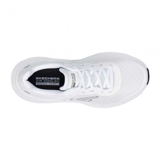 SKECHERS ENGINEERED MESH LACE UP 129470 WBK ΛΕΥΚΟ