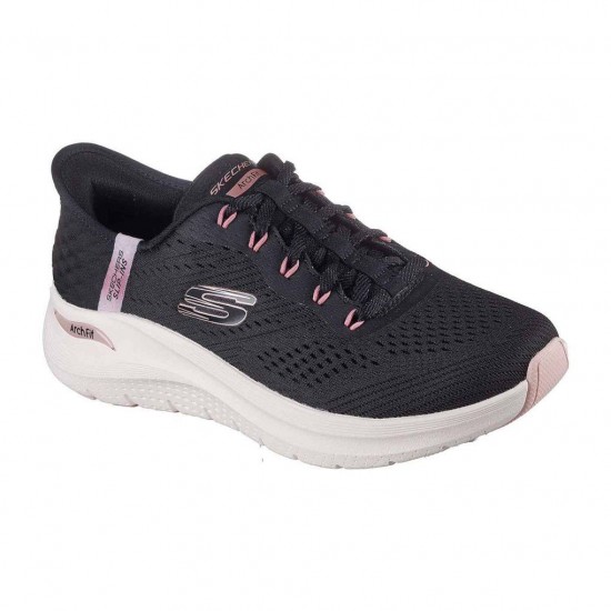 SKECHERS EASY CHIC 150066 BKRG ΜΑΥΡΟ ΡΟΖ