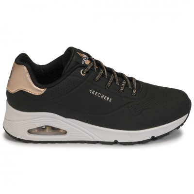 SKECHERS UNO SHIMMER AWAY 155196 BLK ΜΑΥΡΟ