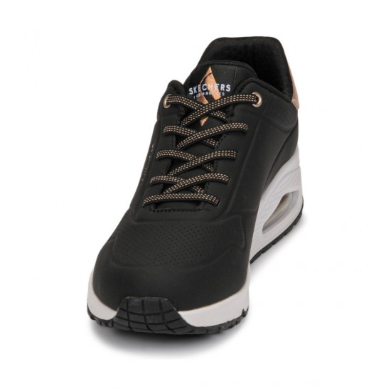 SKECHERS UNO SHIMMER AWAY 155196 BLK ΜΑΥΡΟ