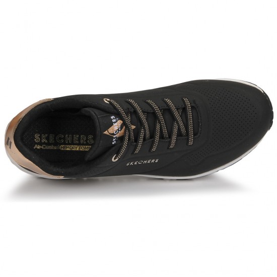 SKECHERS UNO SHIMMER AWAY 155196 BLK ΜΑΥΡΟ