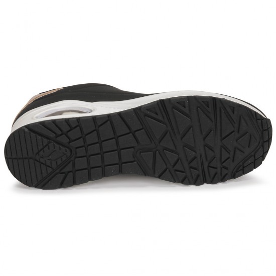 SKECHERS UNO SHIMMER AWAY 155196 BLK ΜΑΥΡΟ