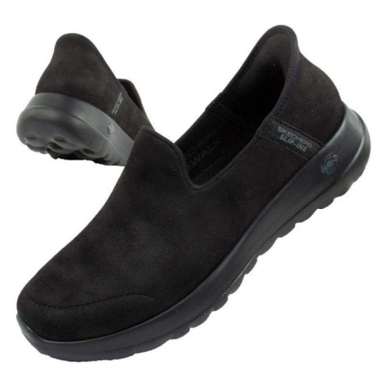SKECHERS LEATHER TEX 124665 BBK ΜΑΥΡΟ
