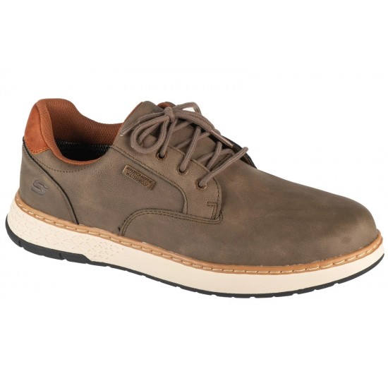 SKECHERS ROUND TOE WATERPROOF LACE UP 205234 OLV 