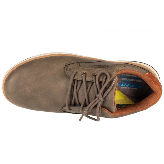 SKECHERS ROUND TOE WATERPROOF LACE UP 205234 OLV 