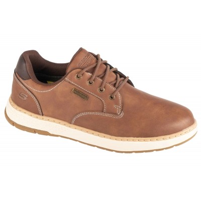 SKECHERS ROUND TOE WATERPROOF LACE UP 205234 BRN ΚΑΦΕ