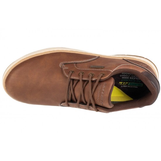 SKECHERS ROUND TOE WATERPROOF LACE UP 205234 BRN ΚΑΦΕ