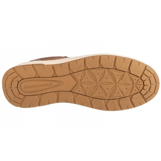 SKECHERS ROUND TOE WATERPROOF LACE UP 205234 BRN ΚΑΦΕ
