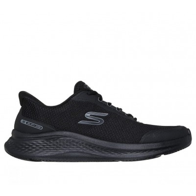 SKECHERS SLIP-INS MESH LACE UP 233183 BBK ΜΑΥΡΟ