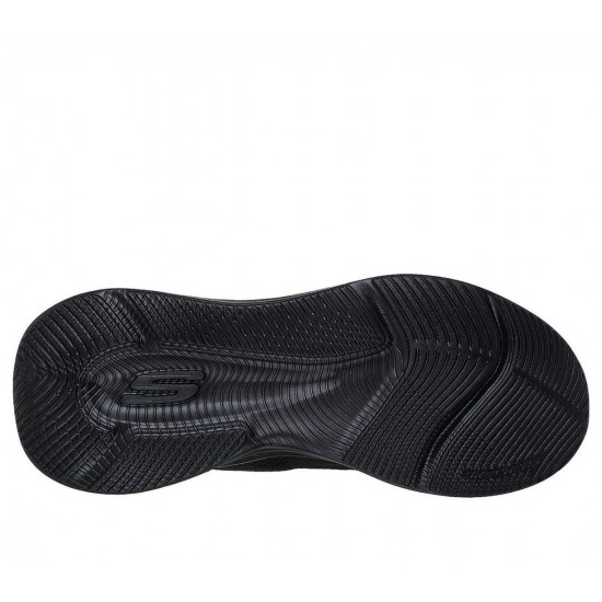 SKECHERS SLIP-INS MESH LACE UP 233183 BBK ΜΑΥΡΟ