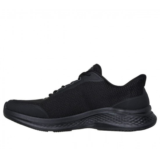 SKECHERS SLIP-INS MESH LACE UP 233183 BBK ΜΑΥΡΟ