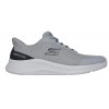 SKECHERS SLIP-INS MESH LACE UP 233183 GYBK ΓΚΡΙ