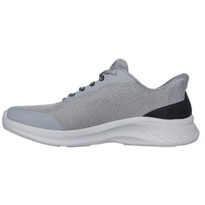 SKECHERS SLIP-INS MESH LACE UP 233183 GYBK ΓΚΡΙ