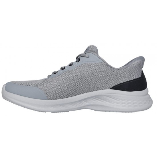 SKECHERS SLIP-INS MESH LACE UP 233183 GYBK ΓΚΡΙ