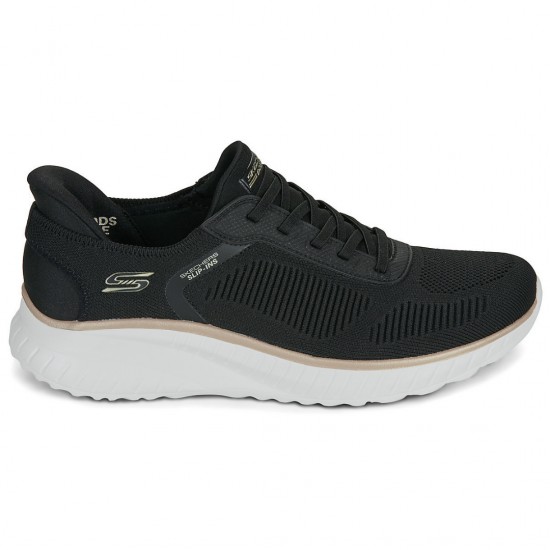 SKECHERS CURRENT MUSE 117497 BKGD ΜΑΥΡΟ ΧΡΥΣΟ