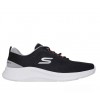 SKECHERS ENGINEERED MESH LACE UP 233184 BKGY ΜΑΥΡΟ ΓΚΡΙ