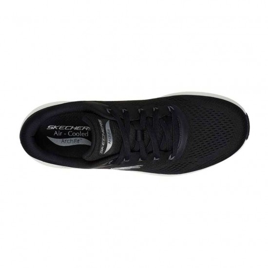 SKECHERS ARCH FIT ENGINEERED MESH LACE UP 232700 BKW ΜΑΥΡΟ ΛΕΥΚΟ