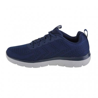 SKECHERS MESH LACE UP 232395 NVGY ΜΠΛΕ ΓΚΡΙ