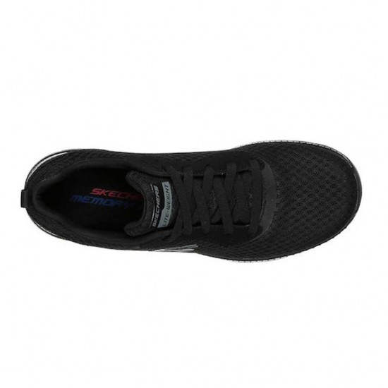 SKECHERS MESH LACE UP 12606 BBK ΜΑΥΡΟ