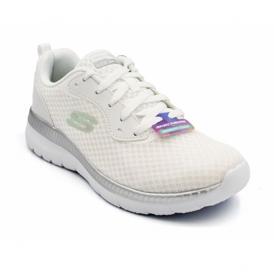 SKECHERS BOUNTIFUL 12606 WSL ΛΕΥΚΟ