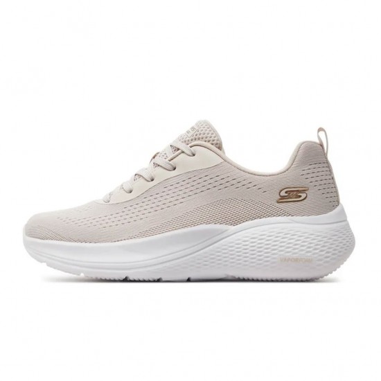 SKECHERS LACE UP ENGINEERED KNIT 117550 NAT ΜΠΕΖ ΛΕΥΚΟ