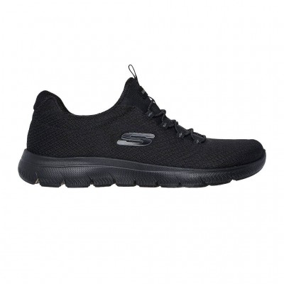 SKECHERS MESH BUNGEE SLIP ON 150268 BBK ΜΑΥΡΟ