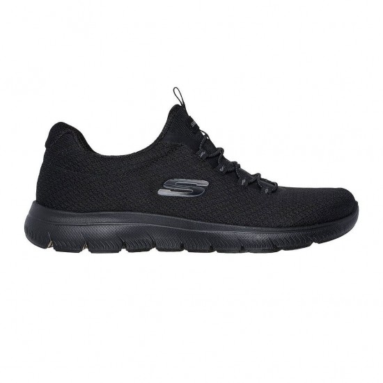 SKECHERS MESH BUNGEE SLIP ON 150268 BBK ΜΑΥΡΟ