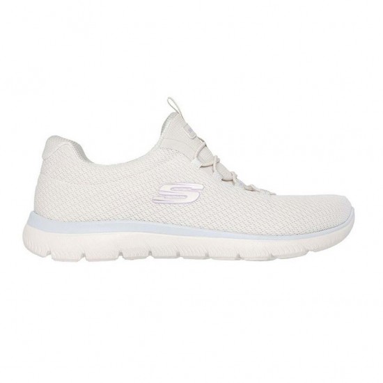 SKECHERS MESH BUNGEE SLIP ON 150268 NTMT ΕΚΡΟΥ
