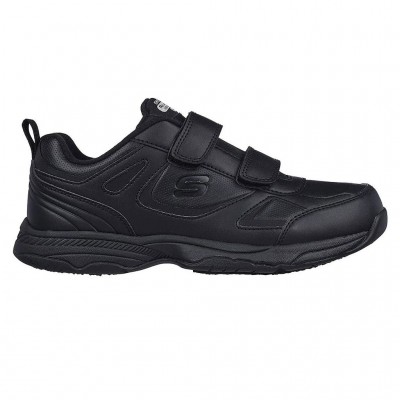 SKECHERS DIGHTON ROLIND SLIP RESISTANT VELCRO 200200 BLK ΜΑΥΡΟ