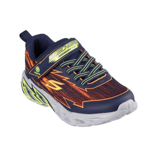 SKECHERS LIGHTWEIGHT GORE & STRAP 400149L NVOR ΜΠΛΕ ΠΟΡΤΟΚΑΛΙ
