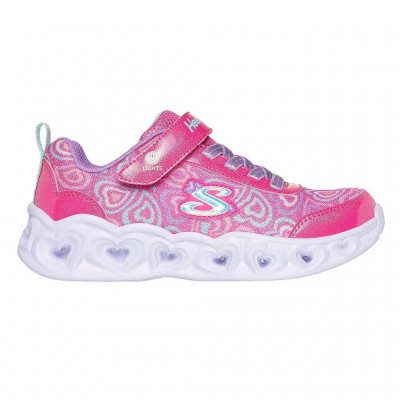 SKECHERS HEART LIGHTS K 303257L HPMT ΡΟΖ