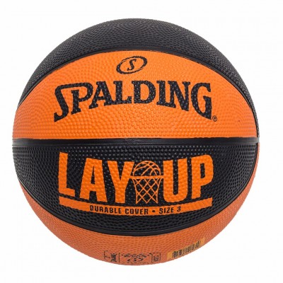 SPALDING LAYUP SIZE 5 84-550Z1 ΠΟΡΤΟΚΑΛΙ ΜΑΥΡΟ