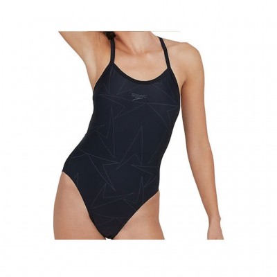 SPEEDO BOOMSTAR ALLOVER TURNBACK 12311 9023W BLACK