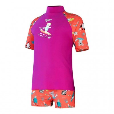 SPEEDO SHORT SLEEVE RASH TOP SET 11882 15154B ΜΩΒ