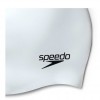 SPEEDO PLAIN MOULDED SILICON CAP 70984 14572U ΛΕΥΚΟ ΜΕΤΑΛΙΖΕ